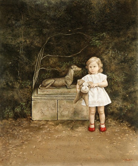 Claude Jammet, Child with Two Dogs
oil on canvas