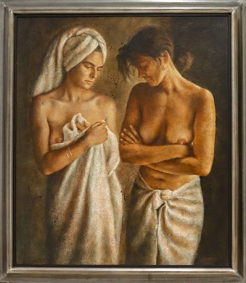 Claude Jammet, Bathers No.3
oil on paper on canvas