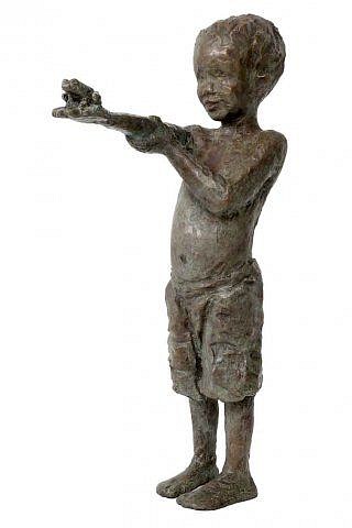 Toby Megaw, Boy with frog
2019, bronze ed.AP2
