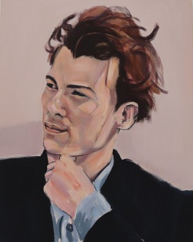 leon vermeulen portrait of glen gould oil on canvas 100 x 127cm