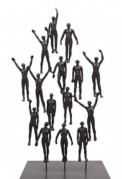 grace da costa drift away bronze edition of 8 height 60cm