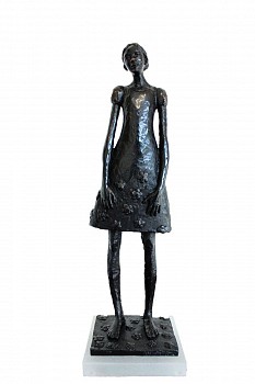 grace da costa migration of the cherry blossom bronze edition of 10 55 x 17 x 16 cm