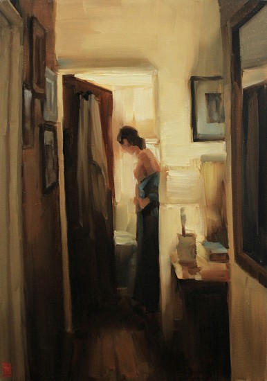 Sasha Hartslief, Light from another room
oil  on canvas