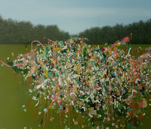 Bastiaan van Stenis, The Screaming Field
mixed media on canvas