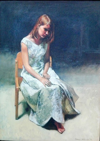 Diane McLean, Imogen in old wedding dress I
oil  on canvas