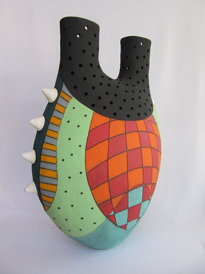 Margot Rudolph, Vase with 2 openings
ceramic