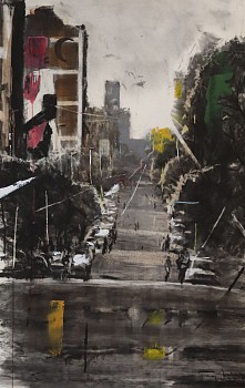 thabang lehobye a new horizon mixed media on paper 141 x 90cm