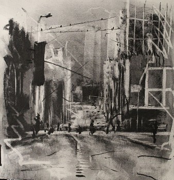 thabang lehobye rhythms and pace of the city ii 39 x 39cm gkac