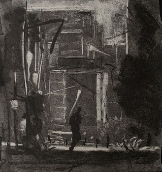 thabang lehobye rhythms and pace of the city iii 40 x 38cm gkac