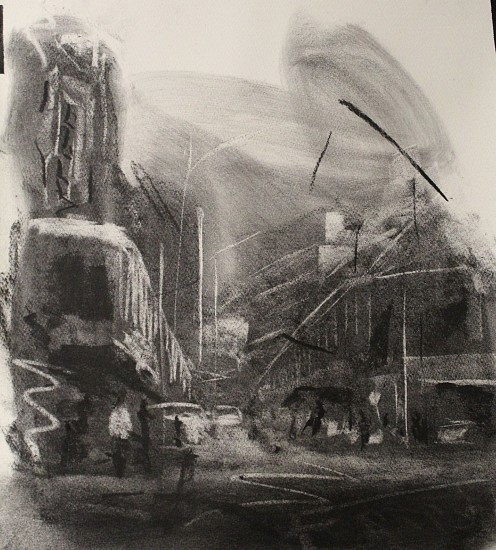 Thabang Lehobye, Rhythms & Pace of the City IV
mixed media on paper