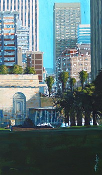 thabang lehobye oasis acrylic on canvas 170 x 110cm gkac