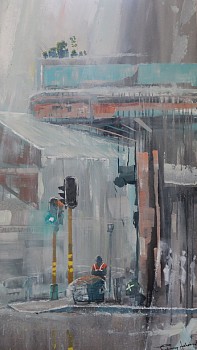 thabang lehobye untitled acrylic on canvas 130 x 74cm gkac