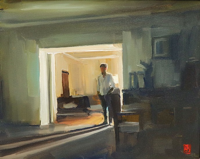 Sasha Hartslief, Light from another room
oil on canvas