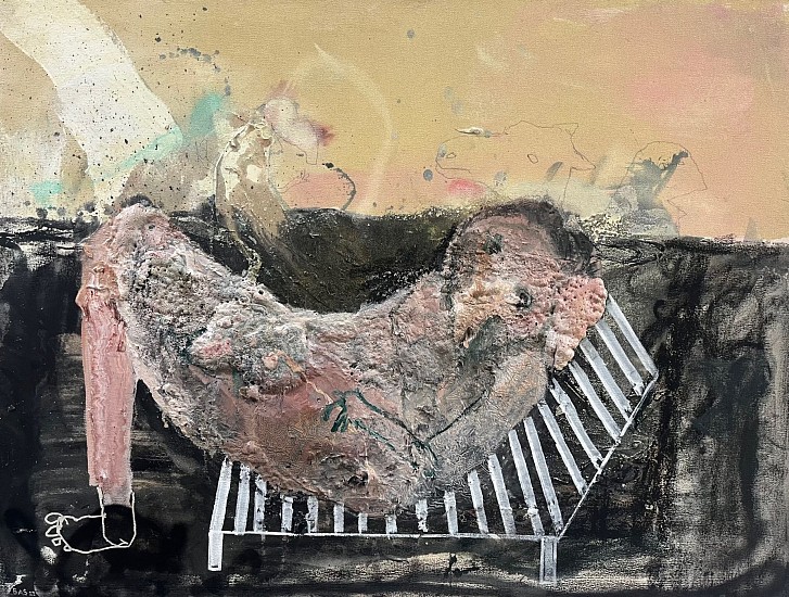 Bastiaan van Stenis, Deck Chair Dreaming
mixed media on canvas