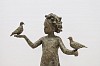 toby megaw girl with doves bronze edition 1 of 15 detail gkx
