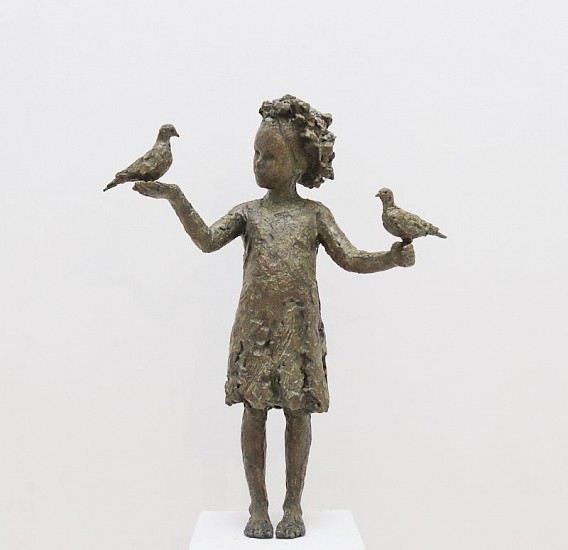 Toby Megaw, Girl with Doves
bronze