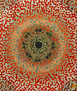 lucinda mudge yes no maybe acrylic on canvas 70x60cm