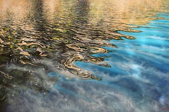 greg scultz inhale estuary mist oil on canvas 160 x 240cm gkac