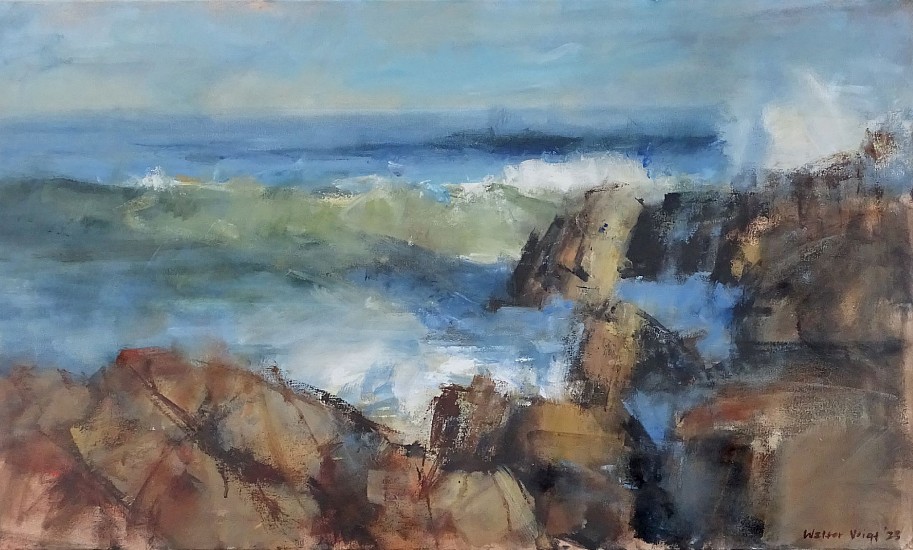 Walter Voigt, Robberg Beach Seascape
oil on canvas