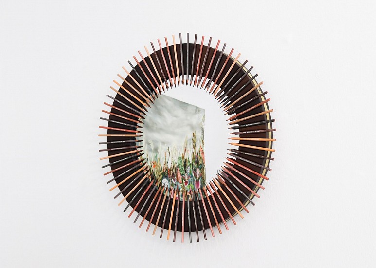 Johann van der Schijff, ON REFLECTION
wood, mirror, magnets and pencils