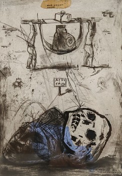 deborah bell ubu series the grand tou drypoint & chine colle 49 x 34 cm edition 44of50 ac