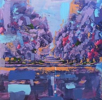 thabang lehobye sunshine 102 x 75 cm acrylic on canvas