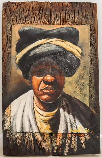 Velaphi Mzimba, Nonina
oil on metal on wood