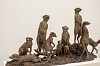 robert leggat meerkat family bronze edition ap 59 x 110 x 20 cm detail 2