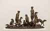 robert leggat meerkat family bronze edition ap 59 x 110 x 20 cm front gks