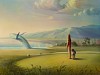 peter van straten boisterous playmate 90 x 120cm oil on canvas gkac