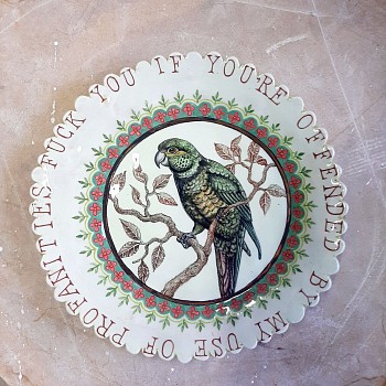 francke gretchen crots profanities ceramic