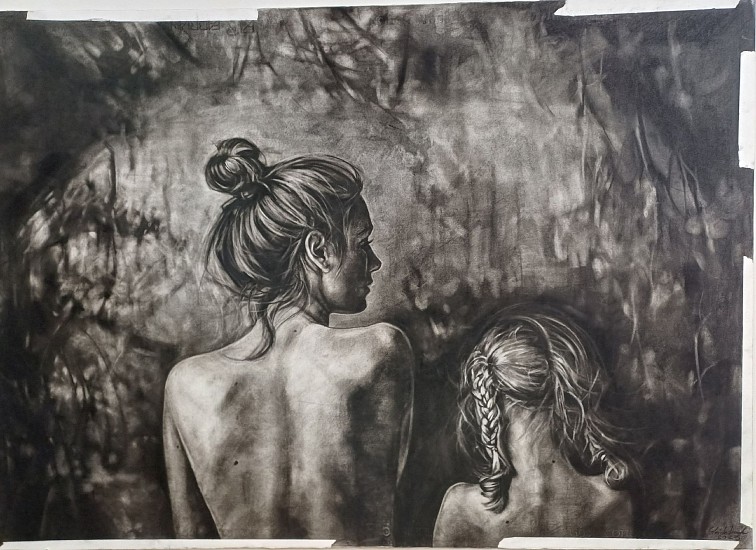 Corlie De Kock, Come healing of the body, come healing of the mind
charcoal on fabriano