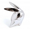 ferdi b dick flight or fight rabbit polished stainless steel edition of 8 side