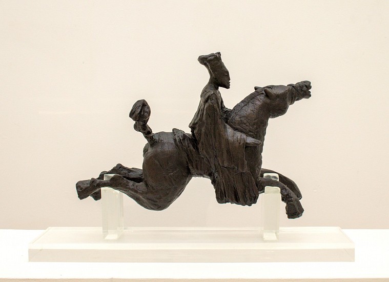 Deborah Bell, Horse and Rider IV
bronze