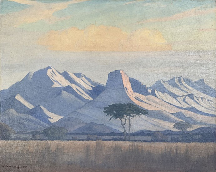 JH Pierneef, Berge by Thabina
oil on canvas