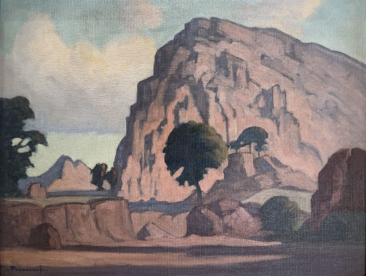 JH Pierneef, Pink Rock Formations
oil on canvas