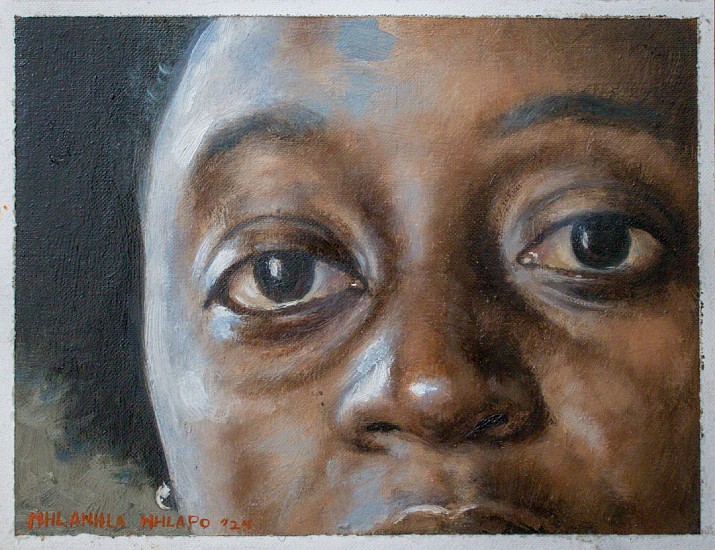 Nhlanhla Nhlapo, Study portrait of Lerato
oil on canvas paper