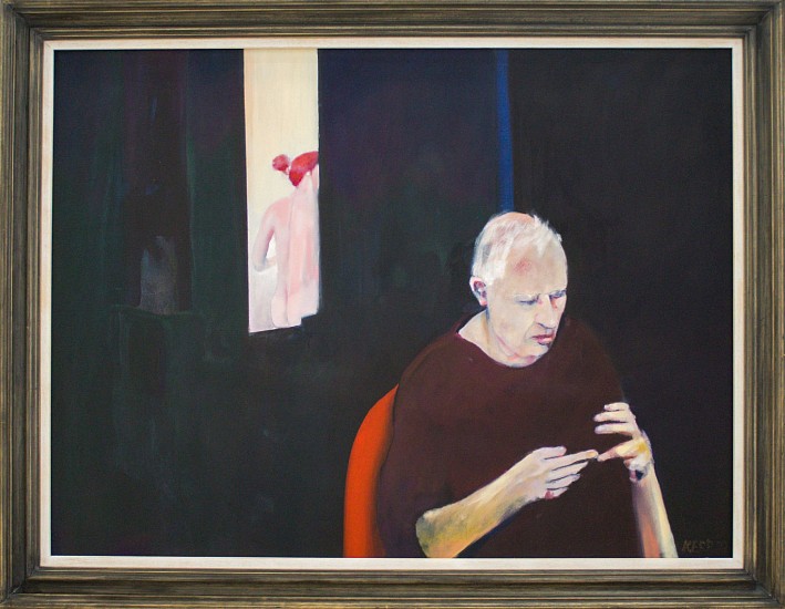 Gregory Kerr, Self - portrait without cell phone
oil on canvas