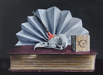 kleynscheldt gekwes akriel op doek 36 x 25 cm r9200