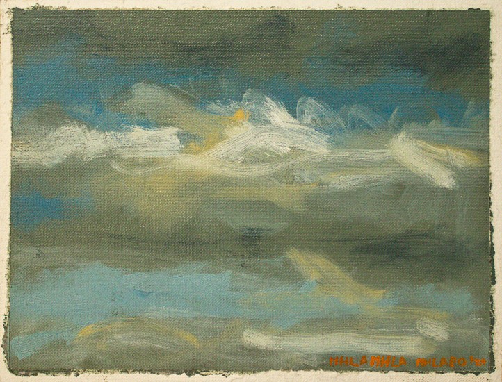 Nhlanhla Nhlapo, Studies of clouds I
oil on canvas paper