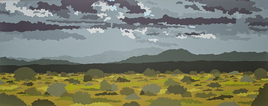 Jannie Uitlander, Approaching Storm, Karoo
acrylic on canvas on board