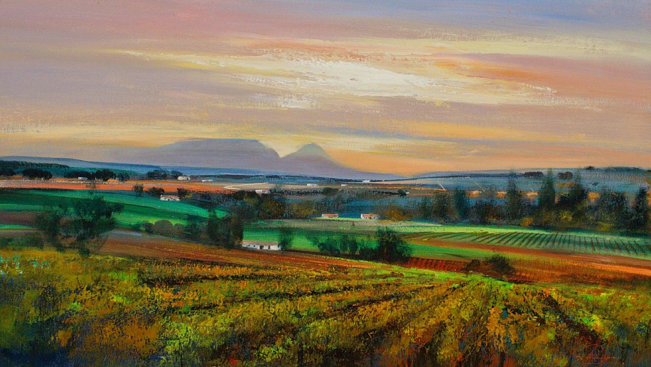 Derek van Rensburg, Cape Landscape
acrylic on board