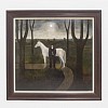 john caple to find a wild pony 87.6 x 91.4cm mixed media on board gkcp