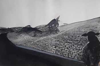 setlamarogo mashilo lingering resonance ink and charcoal on fabriano paper 80 x 122 cm gkac