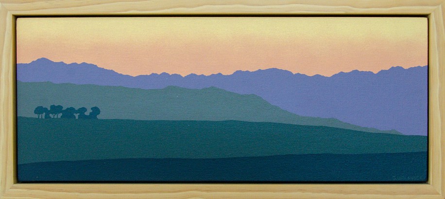 Jannie Uitlander, Study of Near the End of the Sonderend
acrylic on wood