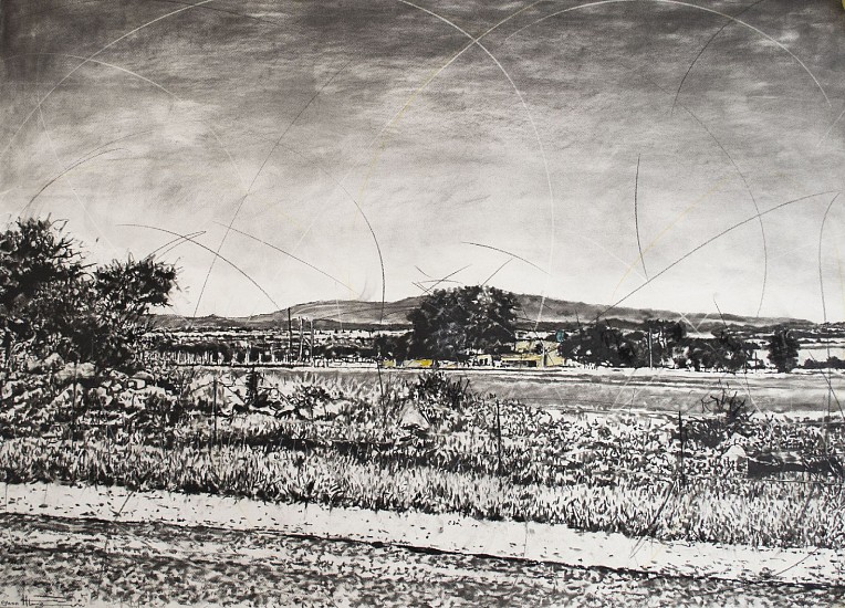Phillemon Hlungwani, Tiko raka hina lero saseko III ( Our Beautiful Land III )
charcoal & soft pastel on cotton paper