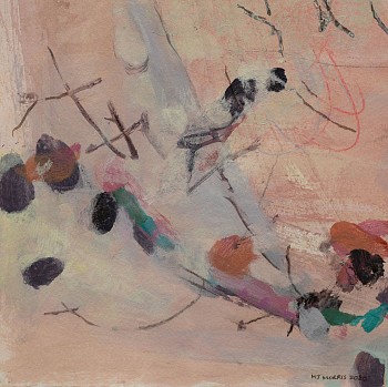 MaryJaneMorris Scatterlings I 200x200(unframed) Mixed on paper