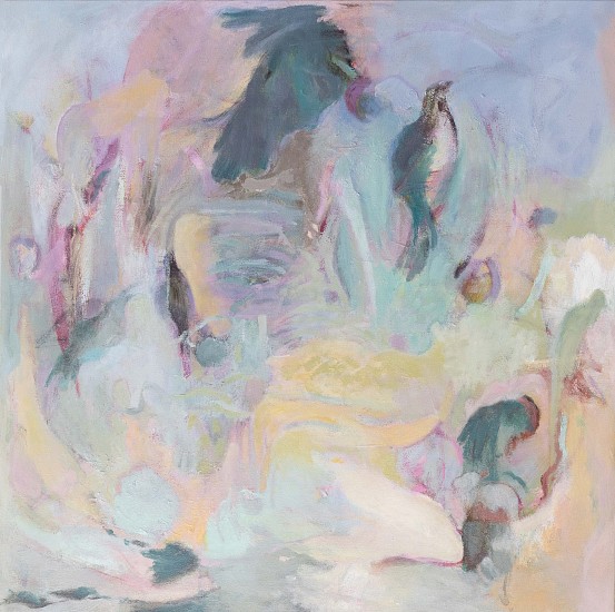 Mary-Jane Morris, Call of the Rain bird
acrylic and ink on canvas