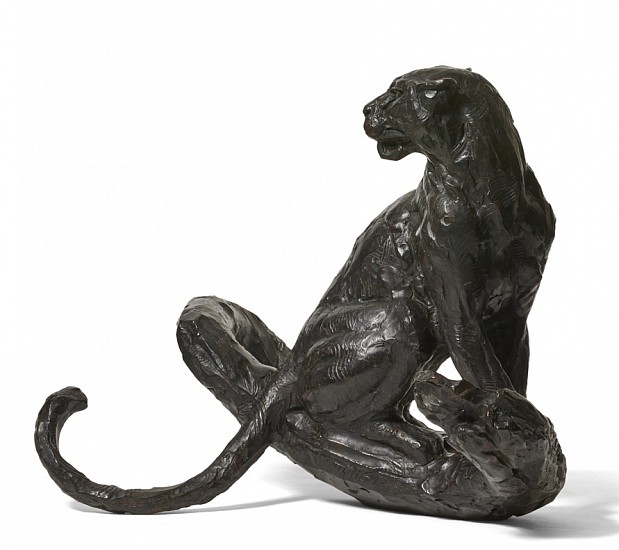 Dylan Lewis, Sitting Leopard IV Maquette (S495)
bronze