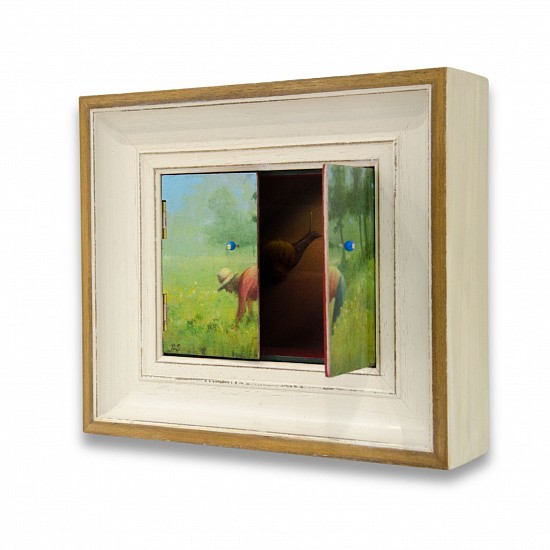 Peter van Straten, Embracing The Other
oil on wood